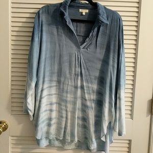 NWOT Silence & Noise blue tye dye tunic Urban Outf